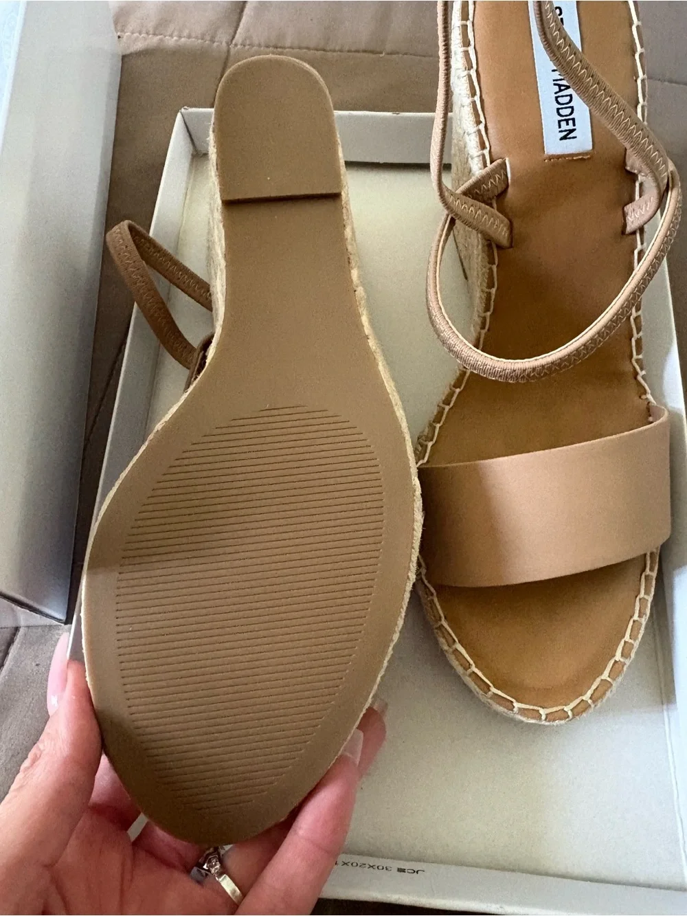 Steve Madden Tan Espadrille Slingback Sandals